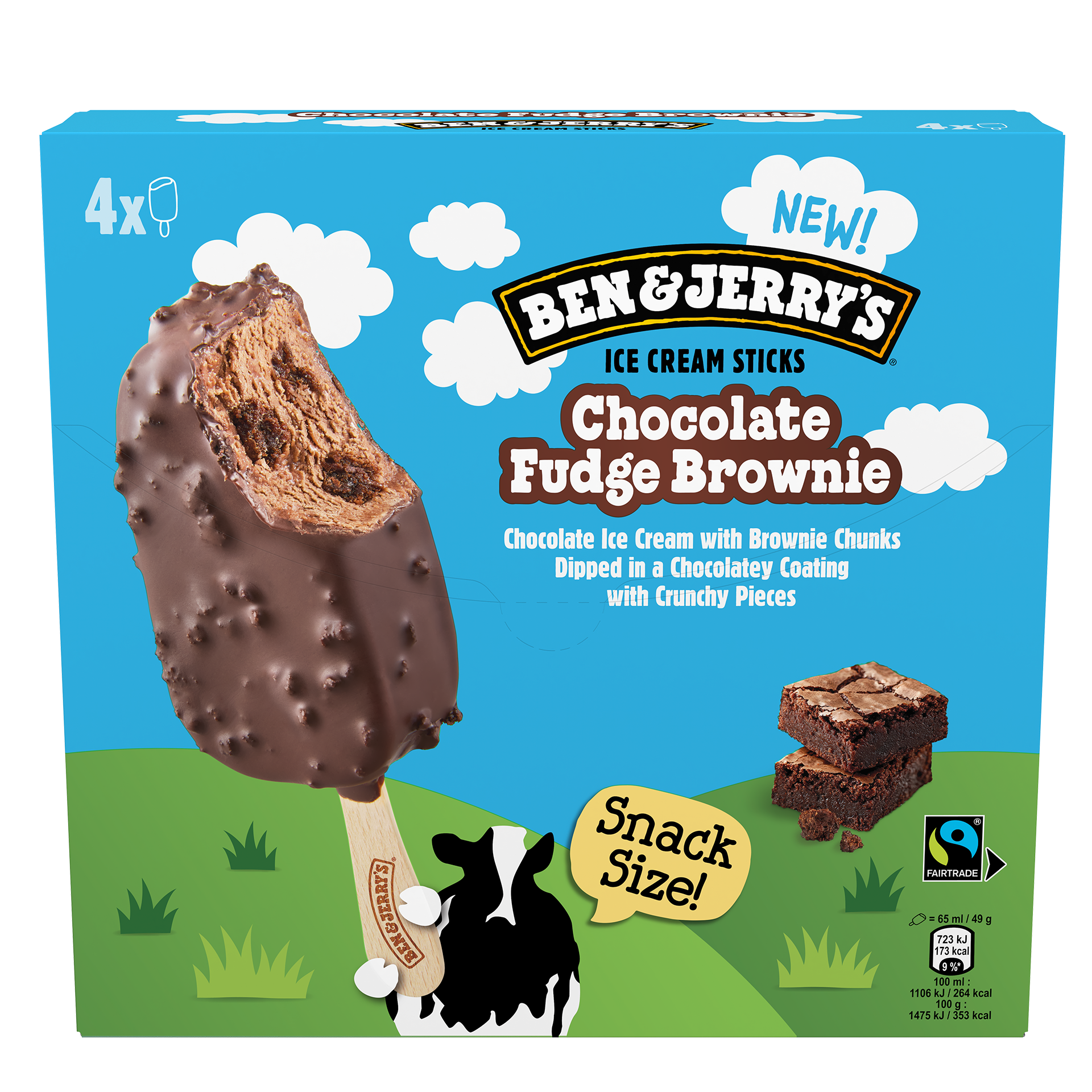 Chocolate Fudge Brownie Original Ice Cream Ice Cream Sticks Multipack