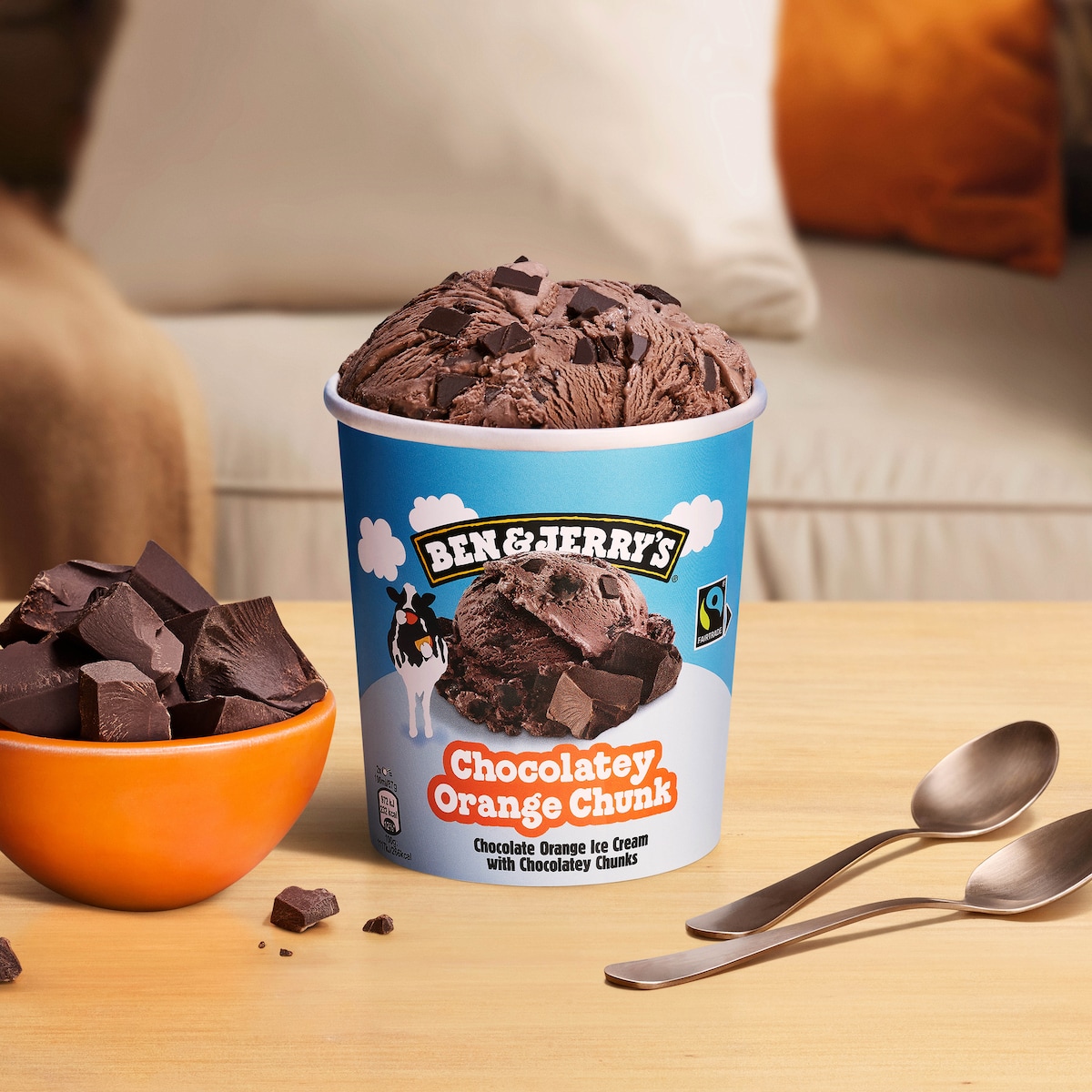 Chocolatey Orange Chunk Ice Cream - Tub 4 / 4