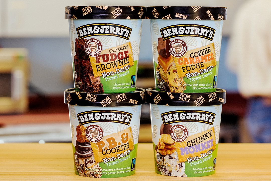 4 pints of Ben & Jerry's Non-Dairy Ice Cream