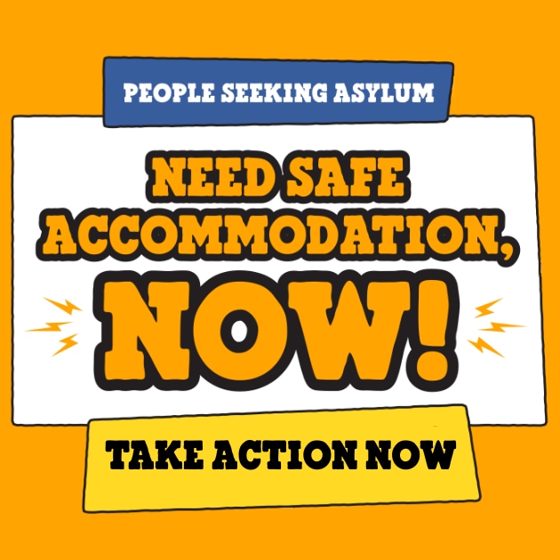Pledge to call for safe accommodation for people seeking safety with Conversation Over Borders and Ben & Jerry's.