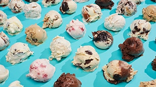 Background Image Scoops of Ice Cream